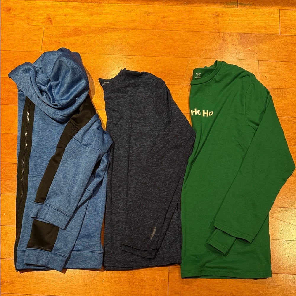 Bundle of Boys Long sleeve shirt and Hoodie